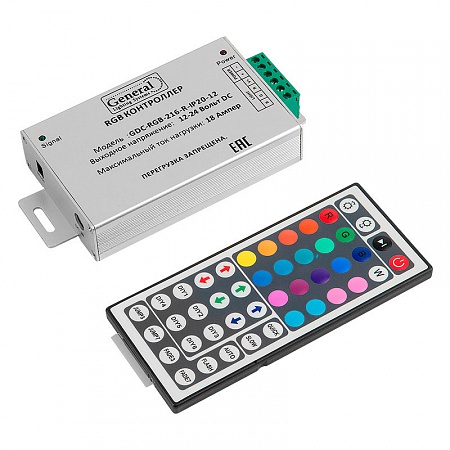 RGB Контроллер GDC-RGB-216-R-IP20-12 - фото