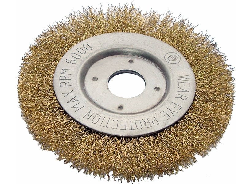 Корщетка "Колесо" 125 мм, волнистая, посадочный диаметр 22 мм - фото